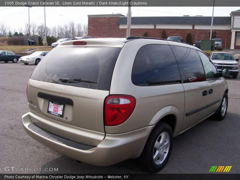 Linen Gold Metallic / Dark Khaki/Light Graystone 2005 Dodge Grand Caravan SE