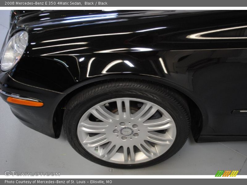 Black / Black 2008 Mercedes-Benz E 350 4Matic Sedan