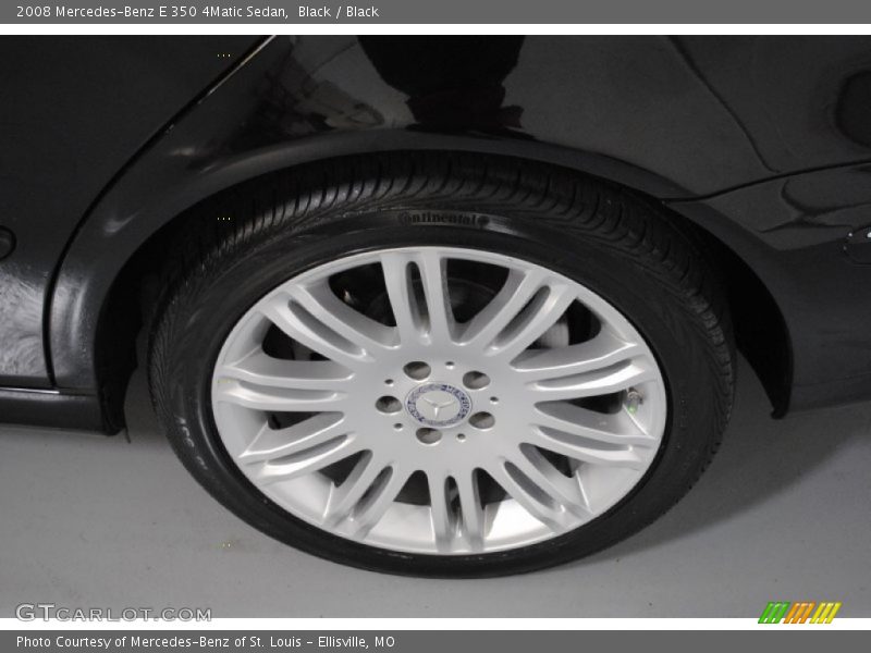 Black / Black 2008 Mercedes-Benz E 350 4Matic Sedan