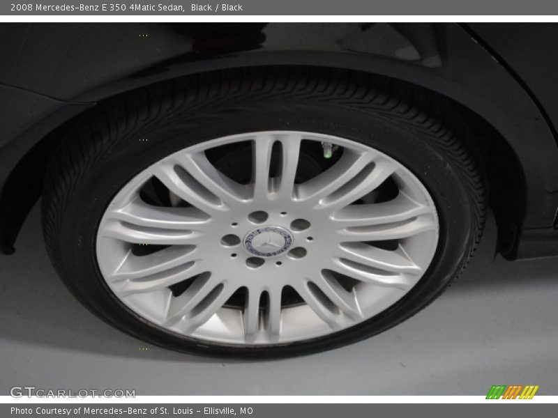 Black / Black 2008 Mercedes-Benz E 350 4Matic Sedan