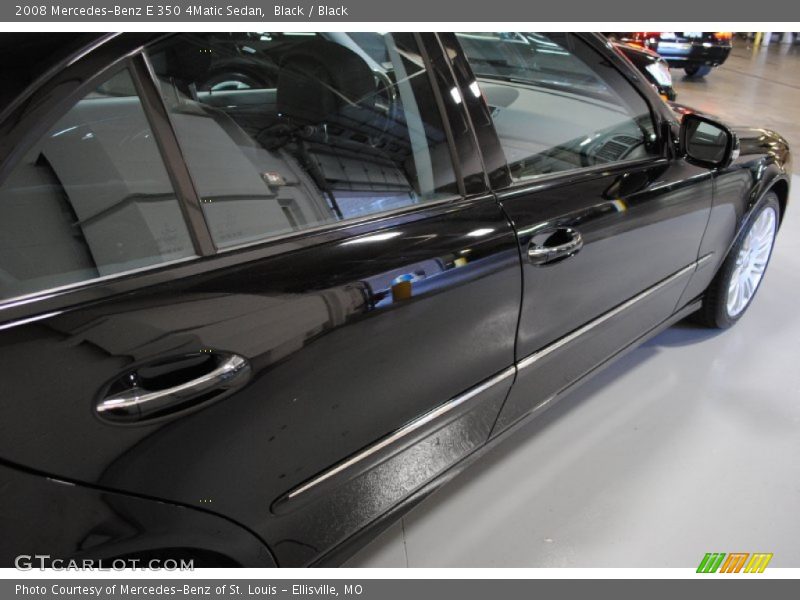 Black / Black 2008 Mercedes-Benz E 350 4Matic Sedan