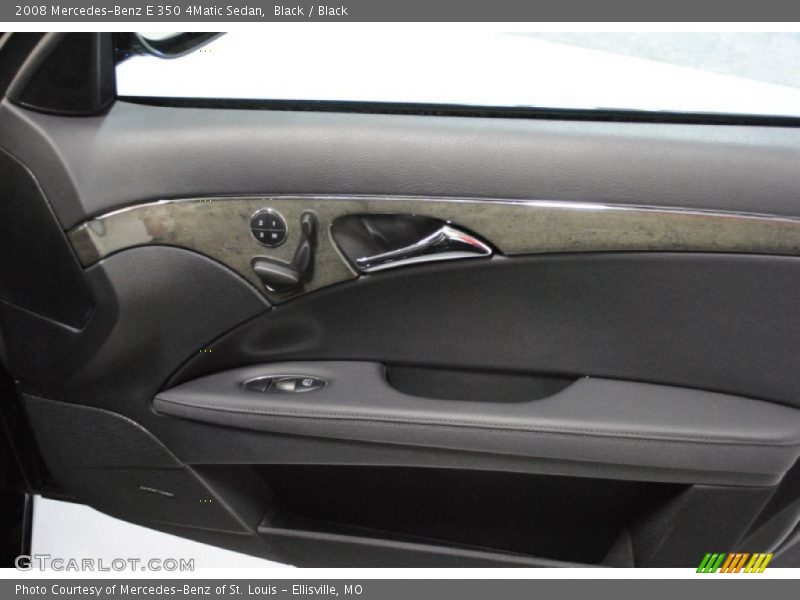 Black / Black 2008 Mercedes-Benz E 350 4Matic Sedan