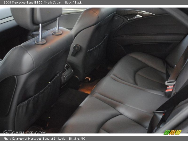 Black / Black 2008 Mercedes-Benz E 350 4Matic Sedan
