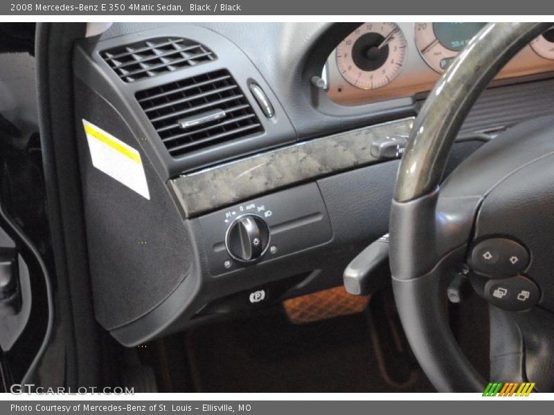Black / Black 2008 Mercedes-Benz E 350 4Matic Sedan