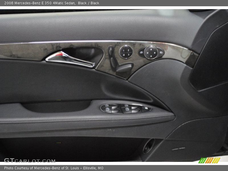 Black / Black 2008 Mercedes-Benz E 350 4Matic Sedan