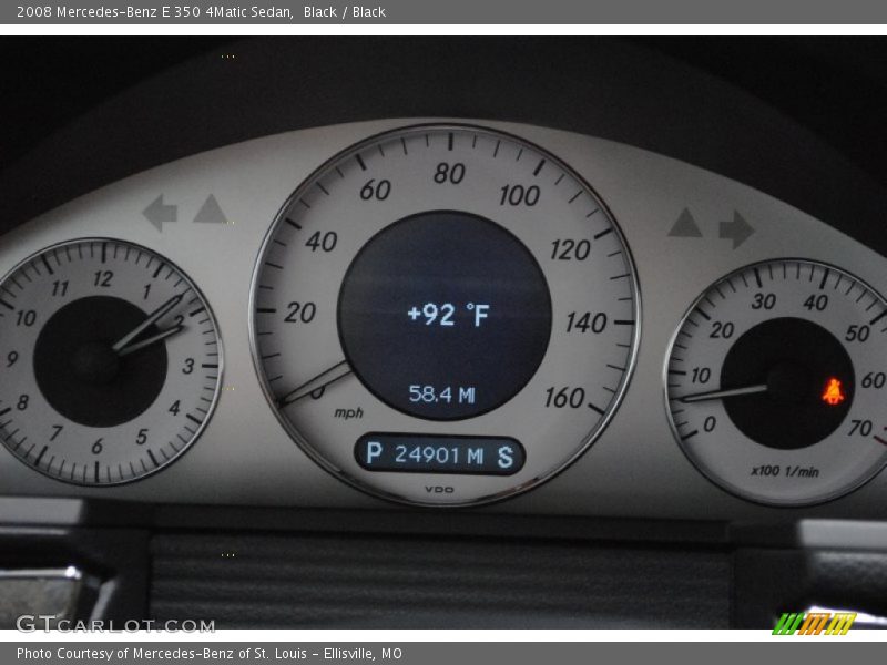 Black / Black 2008 Mercedes-Benz E 350 4Matic Sedan