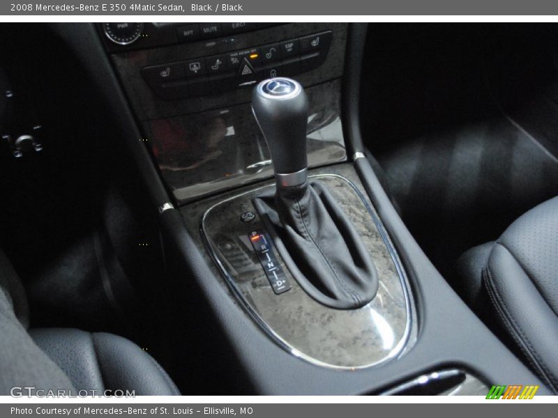 Black / Black 2008 Mercedes-Benz E 350 4Matic Sedan