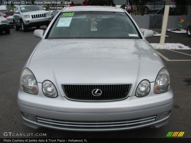 Alpine Silver Metalic / Black 1998 Lexus GS 400