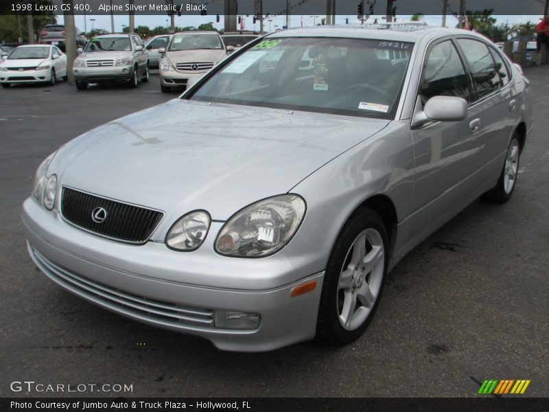 Alpine Silver Metalic / Black 1998 Lexus GS 400