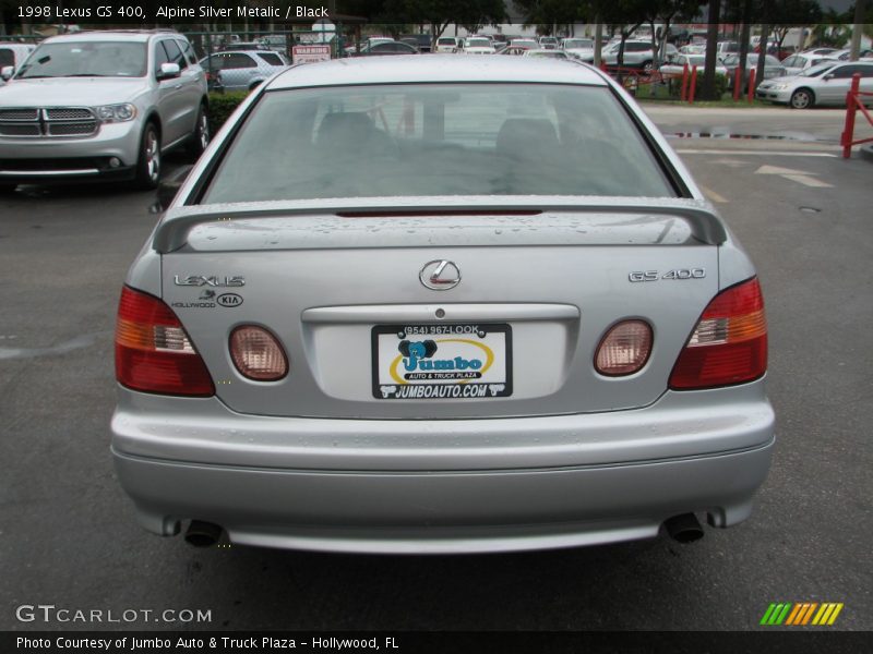 Alpine Silver Metalic / Black 1998 Lexus GS 400