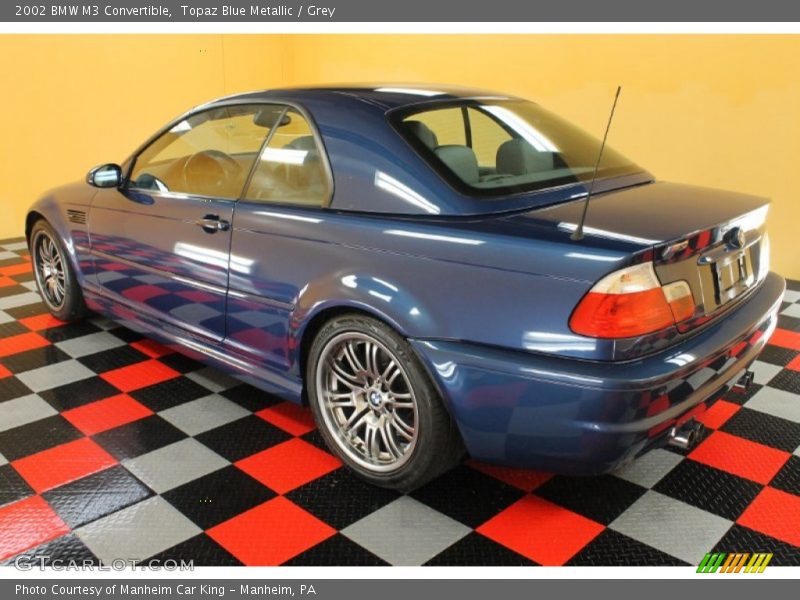  2002 M3 Convertible Topaz Blue Metallic