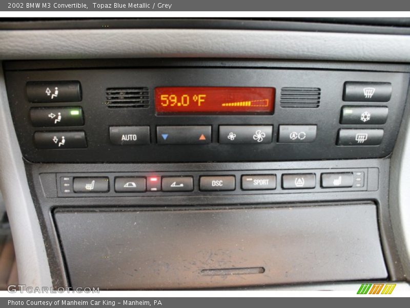 Controls of 2002 M3 Convertible