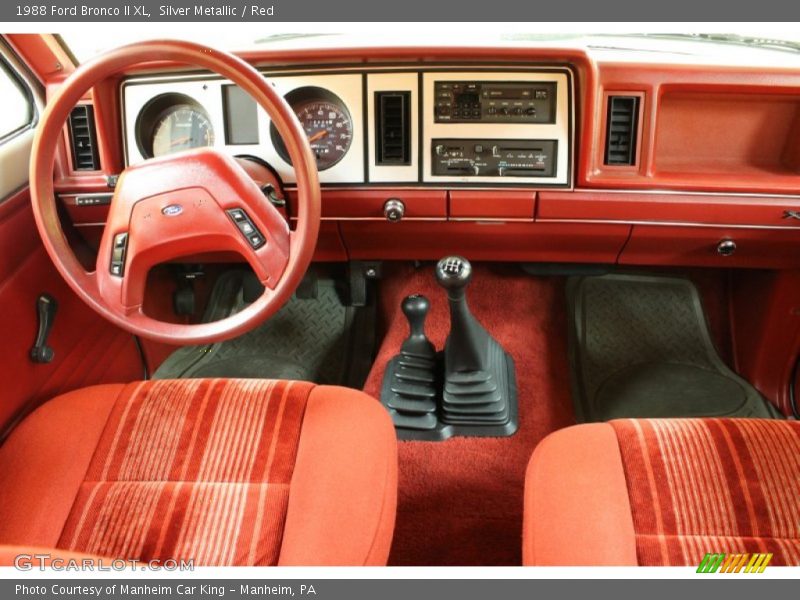  1988 Bronco II XL Red Interior