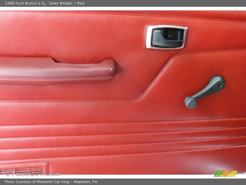 Silver Metallic / Red 1988 Ford Bronco II XL