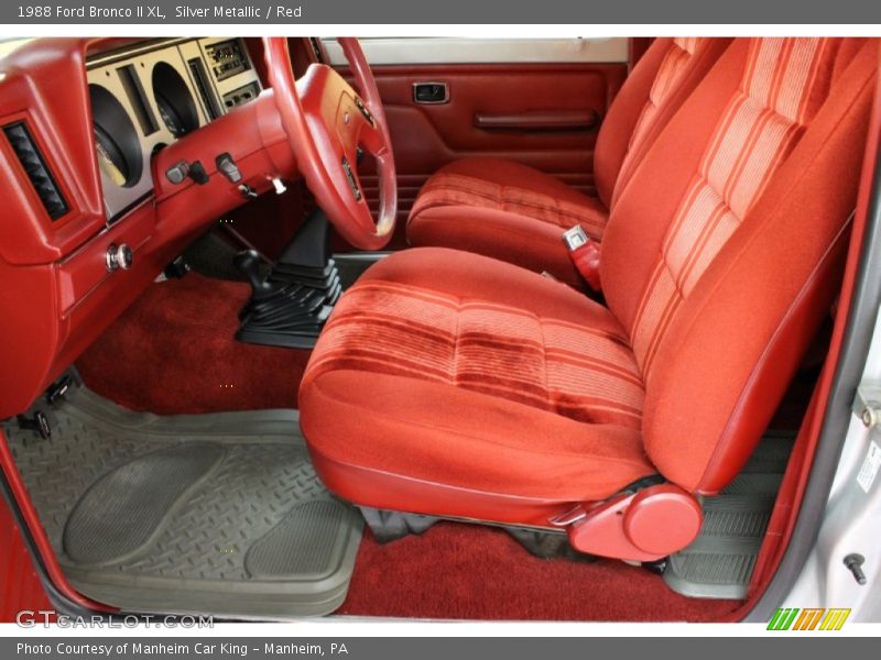  1988 Bronco II XL Red Interior