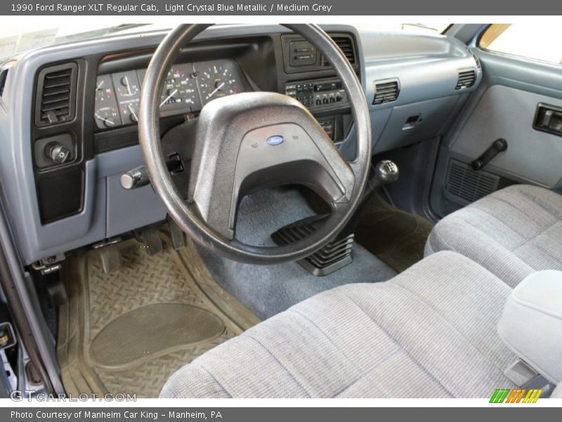  1990 Ranger XLT Regular Cab Medium Grey Interior