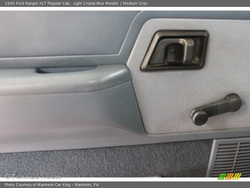 Light Crystal Blue Metallic / Medium Grey 1990 Ford Ranger XLT Regular Cab