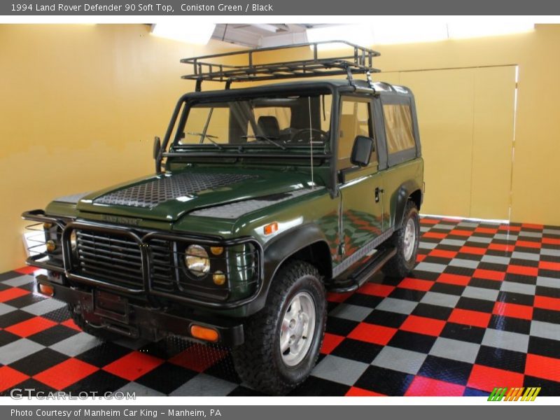Coniston Green / Black 1994 Land Rover Defender 90 Soft Top