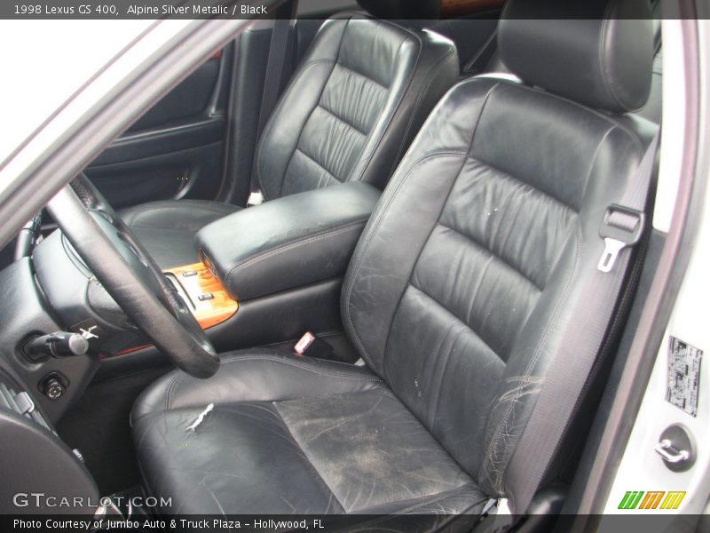 Alpine Silver Metalic / Black 1998 Lexus GS 400