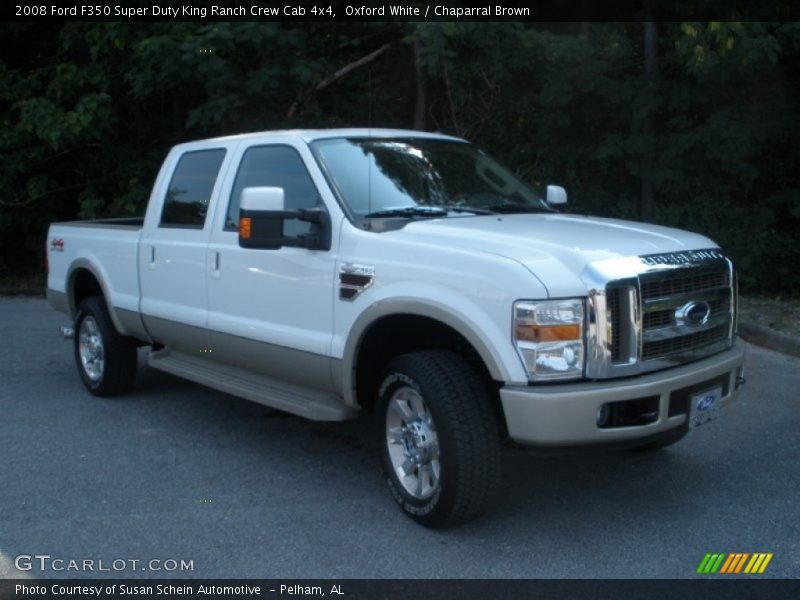 Oxford White / Chaparral Brown 2008 Ford F350 Super Duty King Ranch Crew Cab 4x4