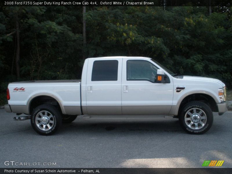 Oxford White / Chaparral Brown 2008 Ford F350 Super Duty King Ranch Crew Cab 4x4