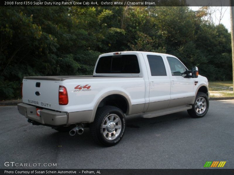 Oxford White / Chaparral Brown 2008 Ford F350 Super Duty King Ranch Crew Cab 4x4