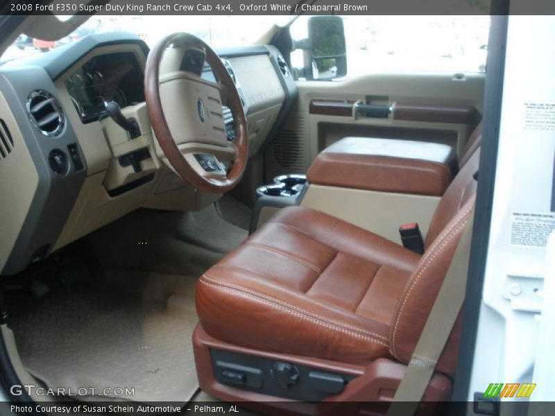 Oxford White / Chaparral Brown 2008 Ford F350 Super Duty King Ranch Crew Cab 4x4