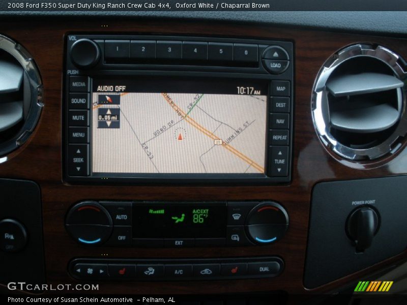 Oxford White / Chaparral Brown 2008 Ford F350 Super Duty King Ranch Crew Cab 4x4