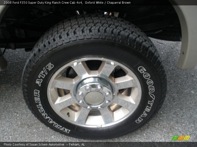 Oxford White / Chaparral Brown 2008 Ford F350 Super Duty King Ranch Crew Cab 4x4