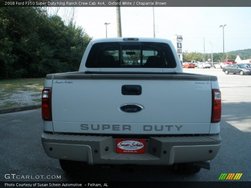 Oxford White / Chaparral Brown 2008 Ford F350 Super Duty King Ranch Crew Cab 4x4