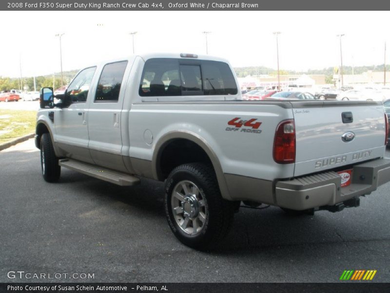 Oxford White / Chaparral Brown 2008 Ford F350 Super Duty King Ranch Crew Cab 4x4