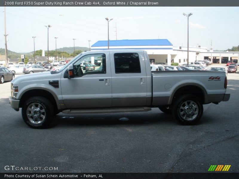 Oxford White / Chaparral Brown 2008 Ford F350 Super Duty King Ranch Crew Cab 4x4