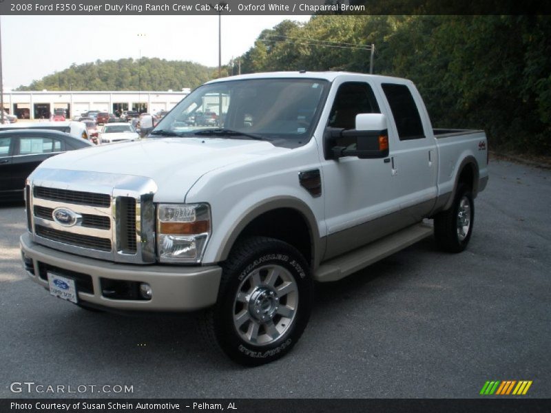 Oxford White / Chaparral Brown 2008 Ford F350 Super Duty King Ranch Crew Cab 4x4