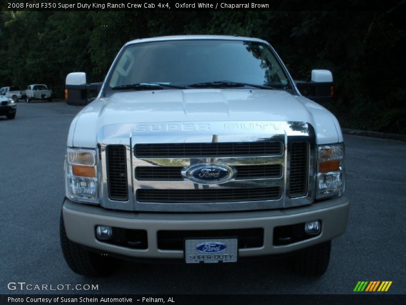 Oxford White / Chaparral Brown 2008 Ford F350 Super Duty King Ranch Crew Cab 4x4
