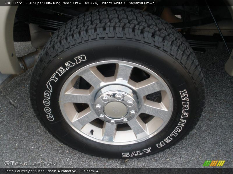 Oxford White / Chaparral Brown 2008 Ford F350 Super Duty King Ranch Crew Cab 4x4