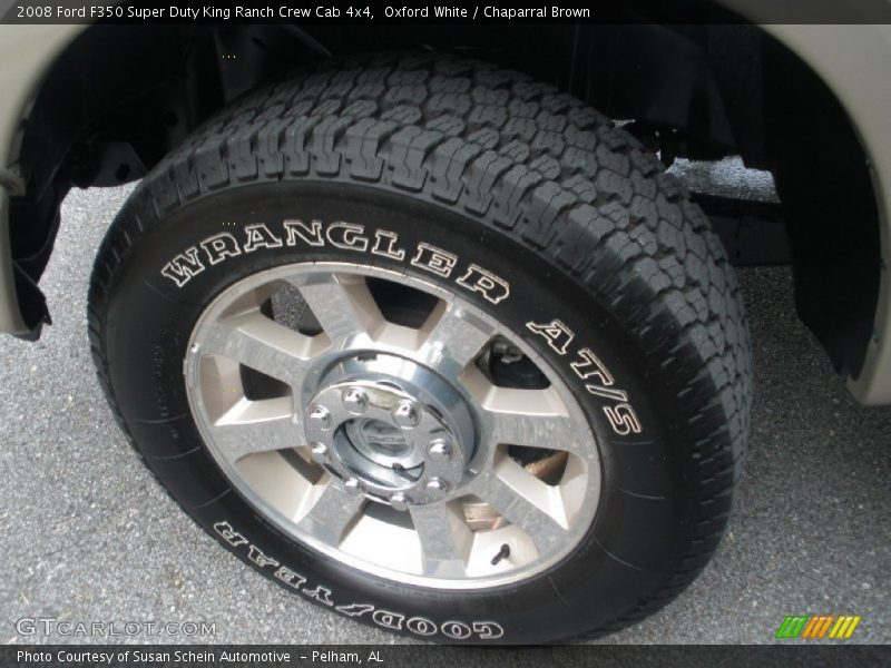 Oxford White / Chaparral Brown 2008 Ford F350 Super Duty King Ranch Crew Cab 4x4