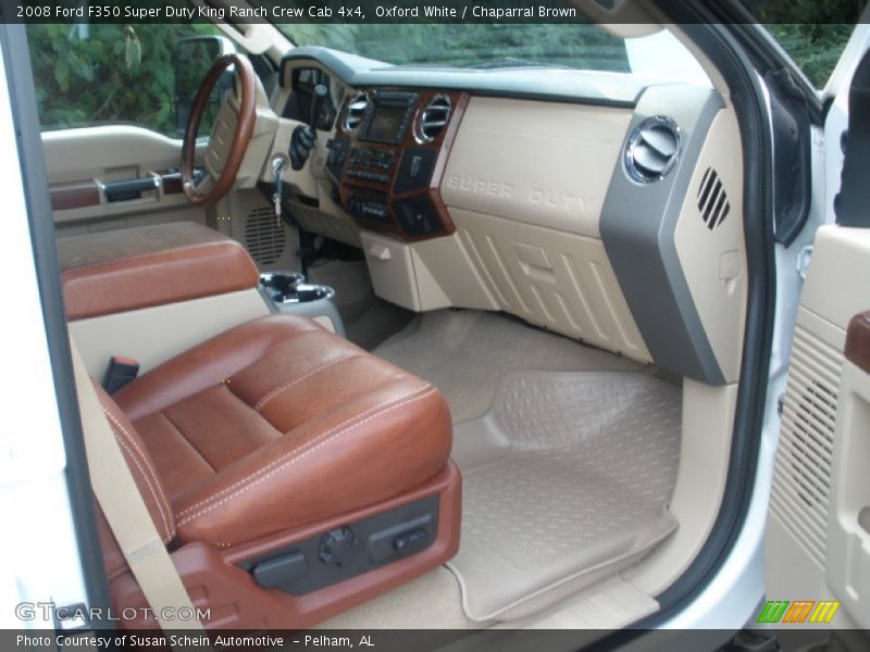 Oxford White / Chaparral Brown 2008 Ford F350 Super Duty King Ranch Crew Cab 4x4