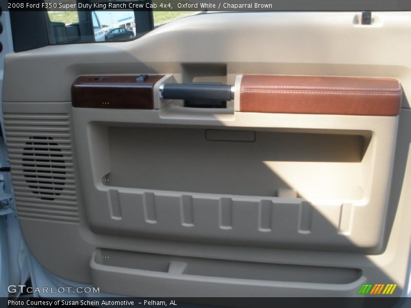 Oxford White / Chaparral Brown 2008 Ford F350 Super Duty King Ranch Crew Cab 4x4
