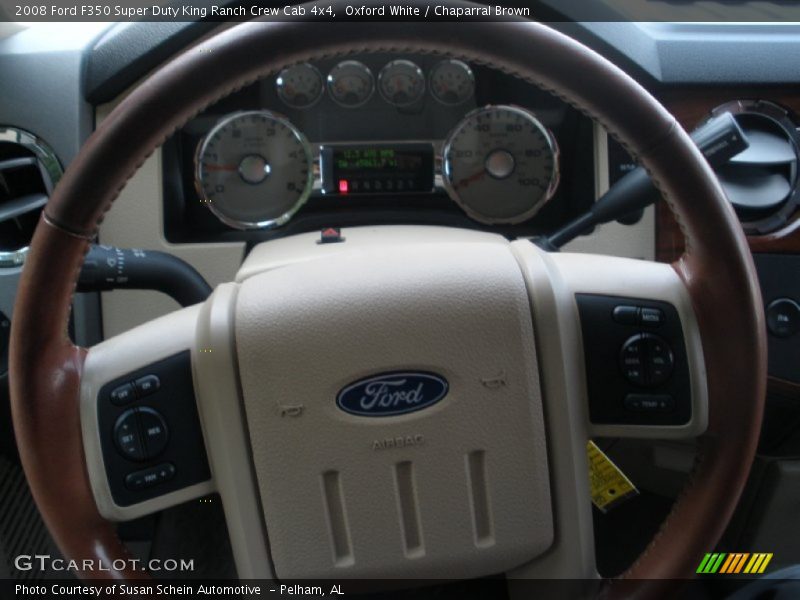 Oxford White / Chaparral Brown 2008 Ford F350 Super Duty King Ranch Crew Cab 4x4