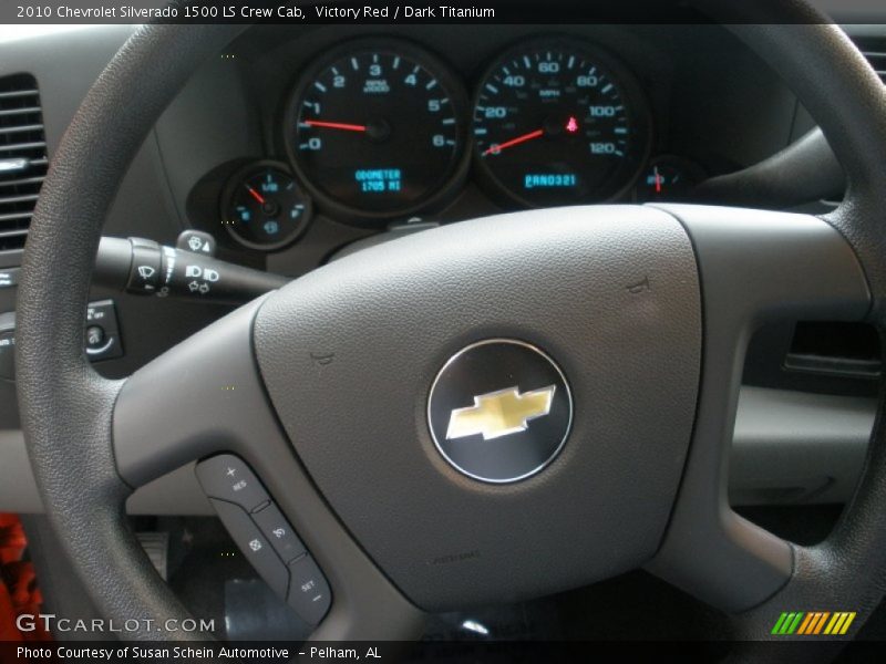 Victory Red / Dark Titanium 2010 Chevrolet Silverado 1500 LS Crew Cab