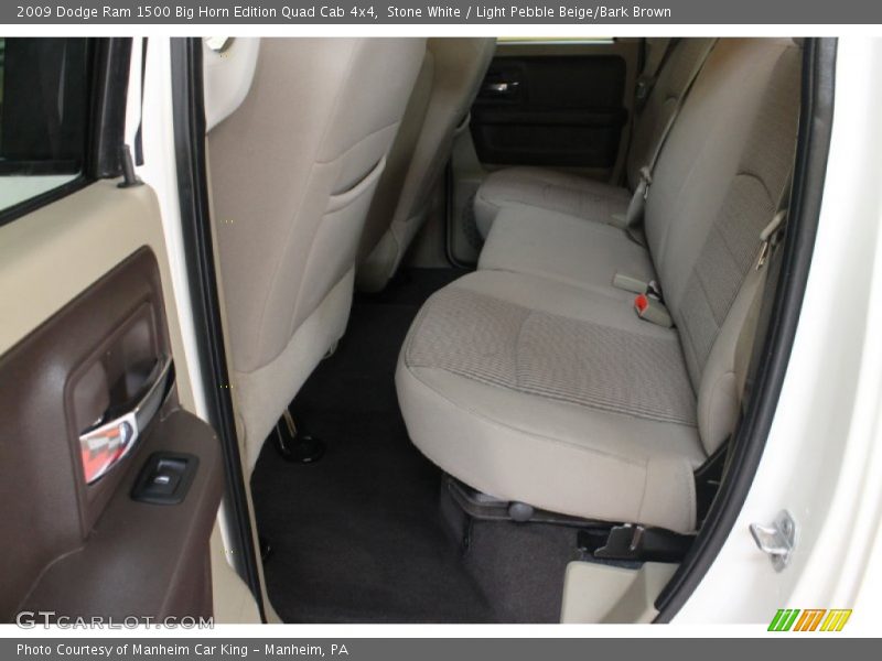 Stone White / Light Pebble Beige/Bark Brown 2009 Dodge Ram 1500 Big Horn Edition Quad Cab 4x4