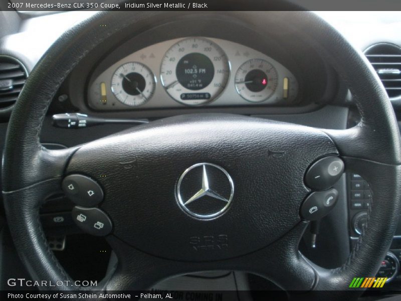 Iridium Silver Metallic / Black 2007 Mercedes-Benz CLK 350 Coupe