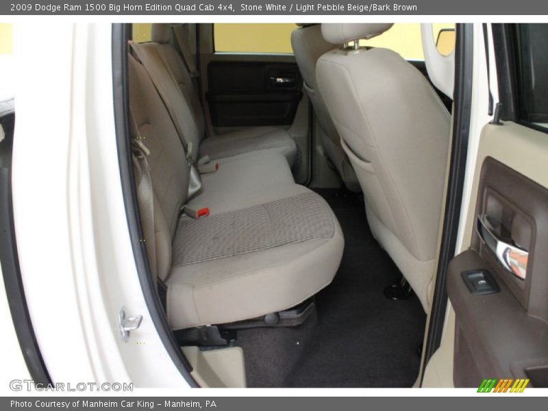 Stone White / Light Pebble Beige/Bark Brown 2009 Dodge Ram 1500 Big Horn Edition Quad Cab 4x4
