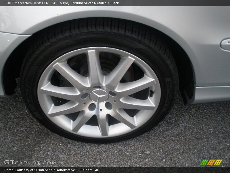 Iridium Silver Metallic / Black 2007 Mercedes-Benz CLK 350 Coupe
