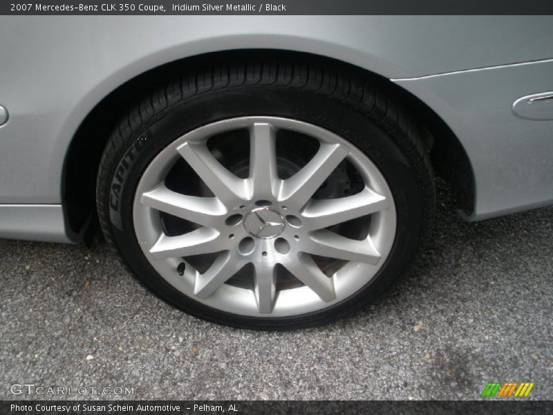Iridium Silver Metallic / Black 2007 Mercedes-Benz CLK 350 Coupe