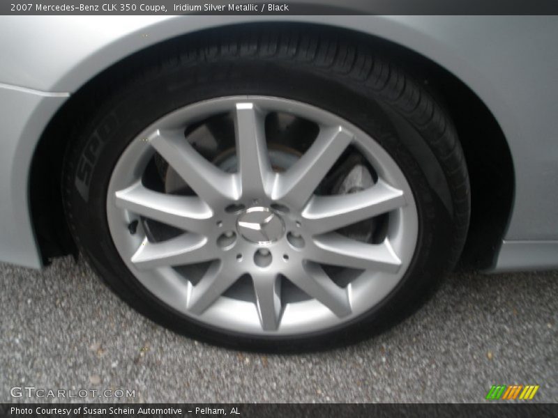 Iridium Silver Metallic / Black 2007 Mercedes-Benz CLK 350 Coupe