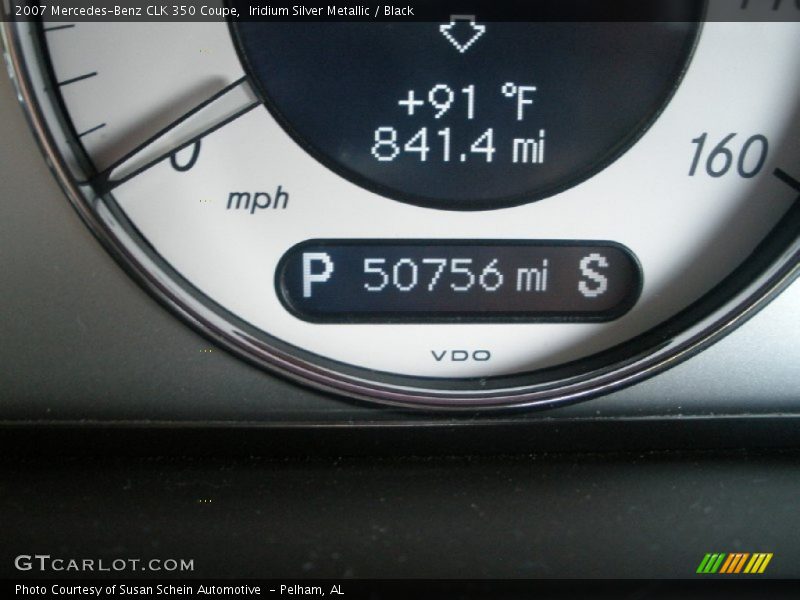 Iridium Silver Metallic / Black 2007 Mercedes-Benz CLK 350 Coupe