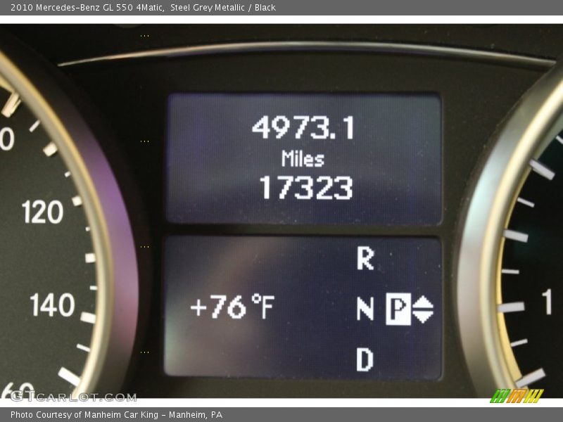 Steel Grey Metallic / Black 2010 Mercedes-Benz GL 550 4Matic