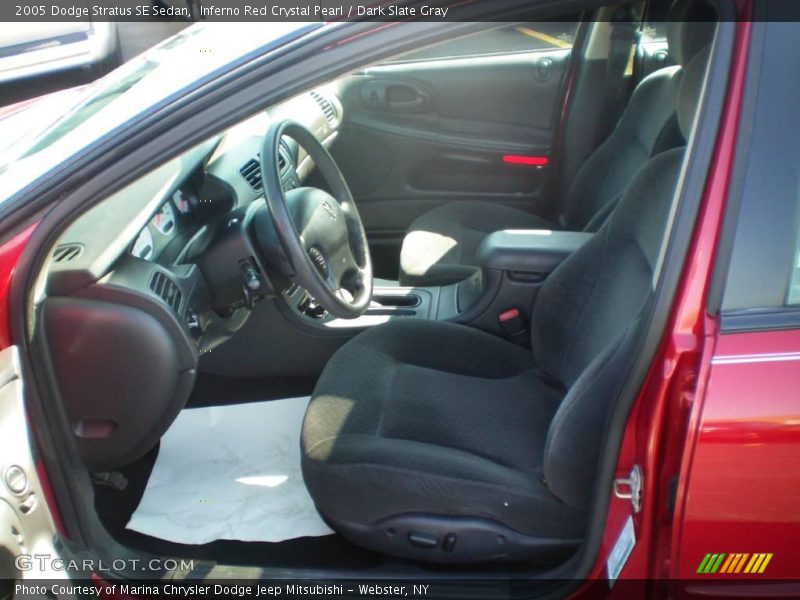 Inferno Red Crystal Pearl / Dark Slate Gray 2005 Dodge Stratus SE Sedan