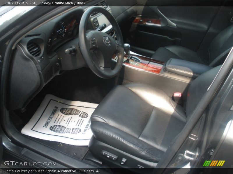 Smoky Granite Mica / Black 2007 Lexus IS 250